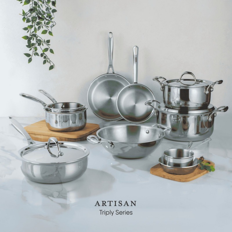 Stahl Artisan Triply Frypan With Lid