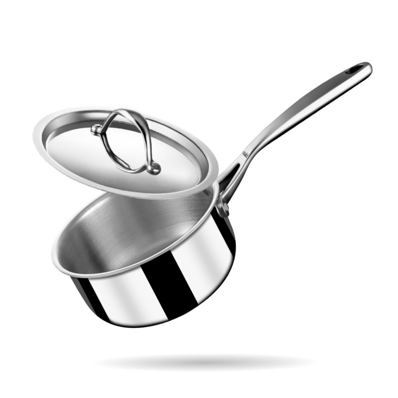 Stahl Artisan Triply Sauce Pan With Lid