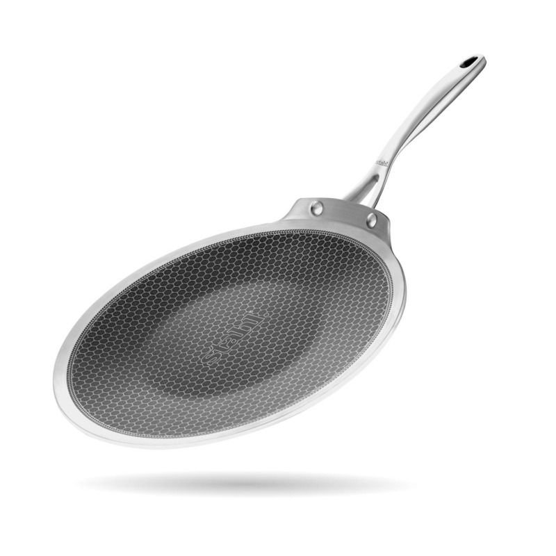 Stahl Artisan Triply Hybrid Roti Tawa with Cast Handles
