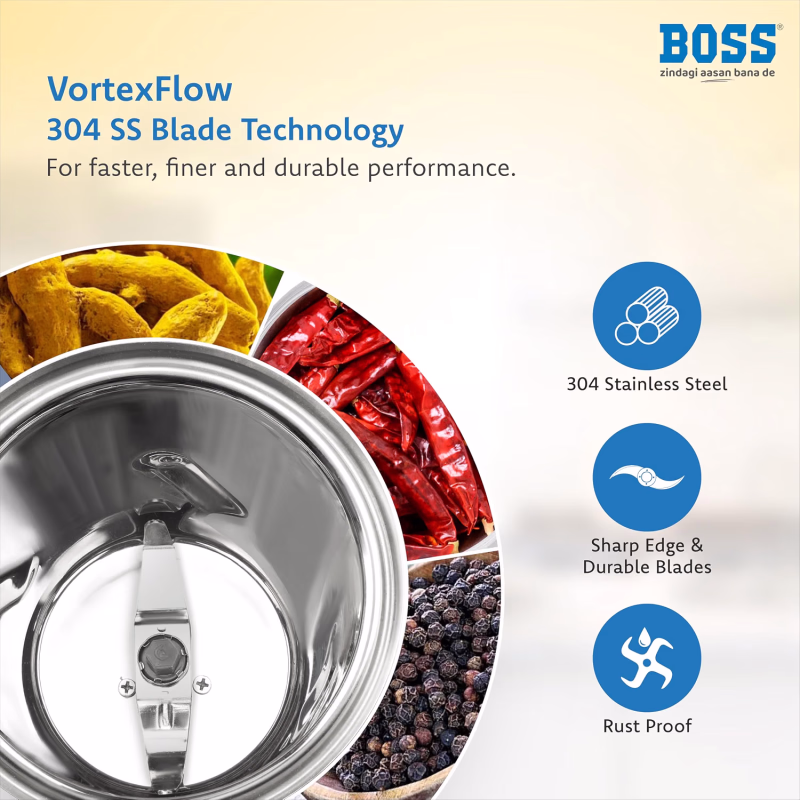 Boss Endura Mixer Grinder 4 Jar 1200W