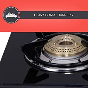 Elica Sapphire 694 CT DT Vetro 4 Burner Glass Top Gas Stove