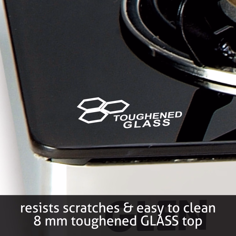 Glen 1042 4 Burner Forged Brass Glass Top Gas Stove
