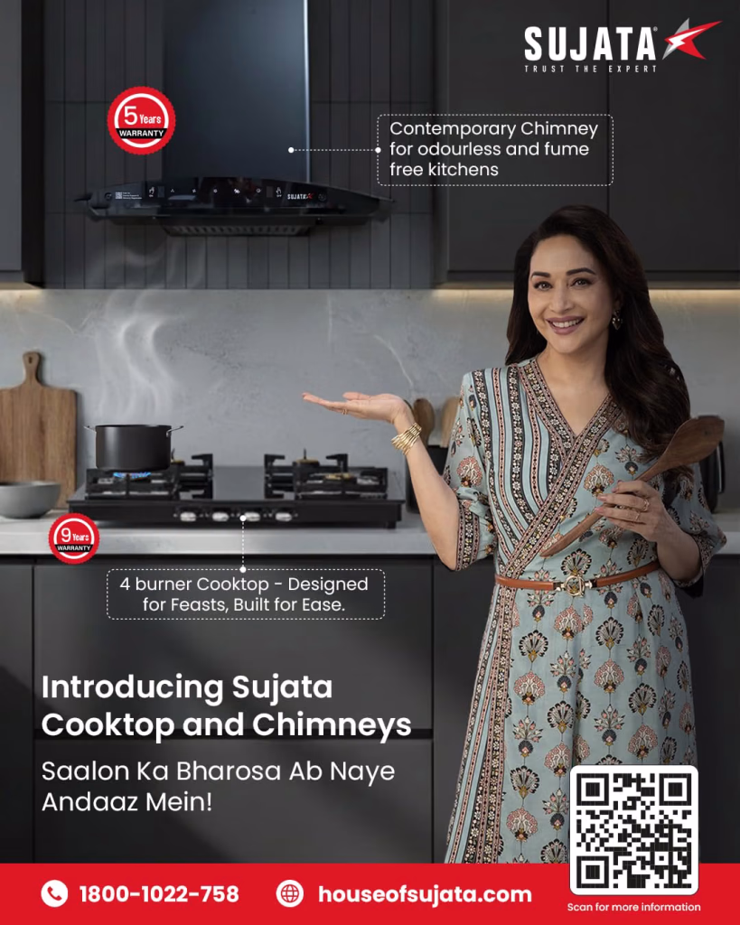 Sujata Classic 4 Burner Glass Top Gas Stove