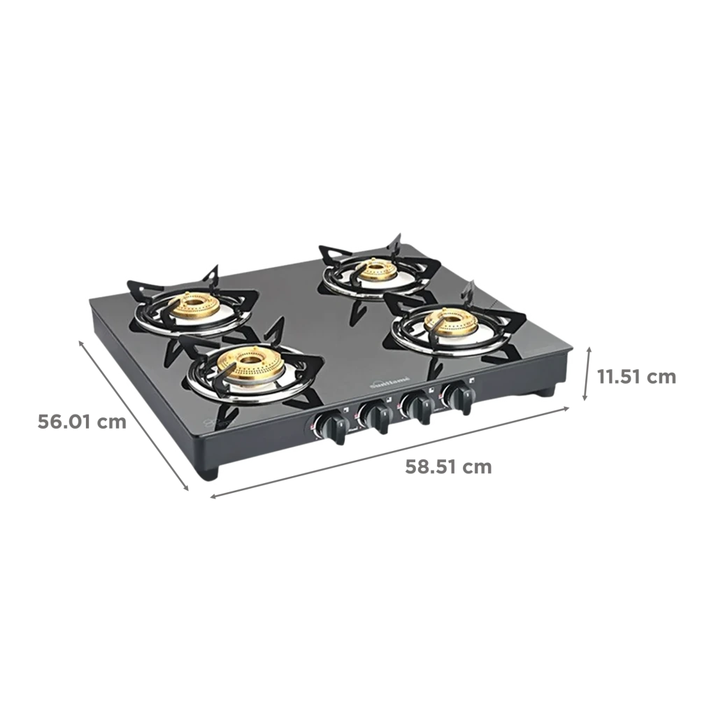 Sunflame Prime 4 Burner Stainless Steel Gas Stove