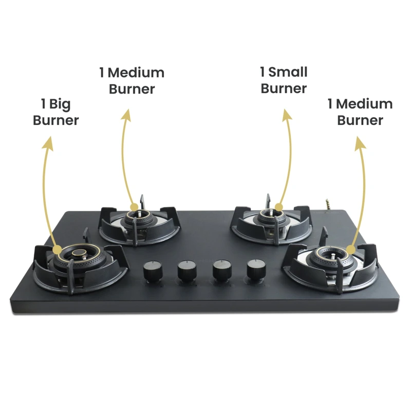 Sunshine Carnival Plus Matte 4 Burner Auto-Ignition Hob