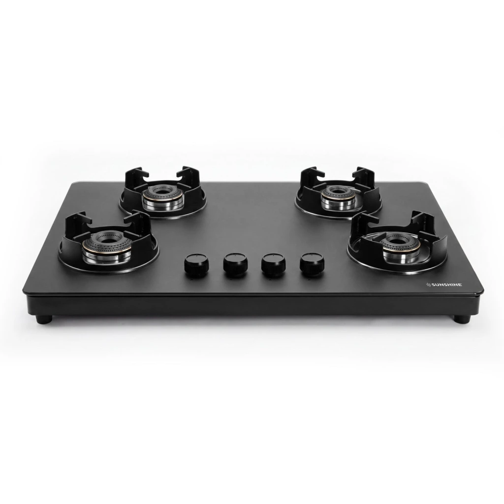 Sunshine Defender 4 Burner Glass Hob-Top Gas Stove