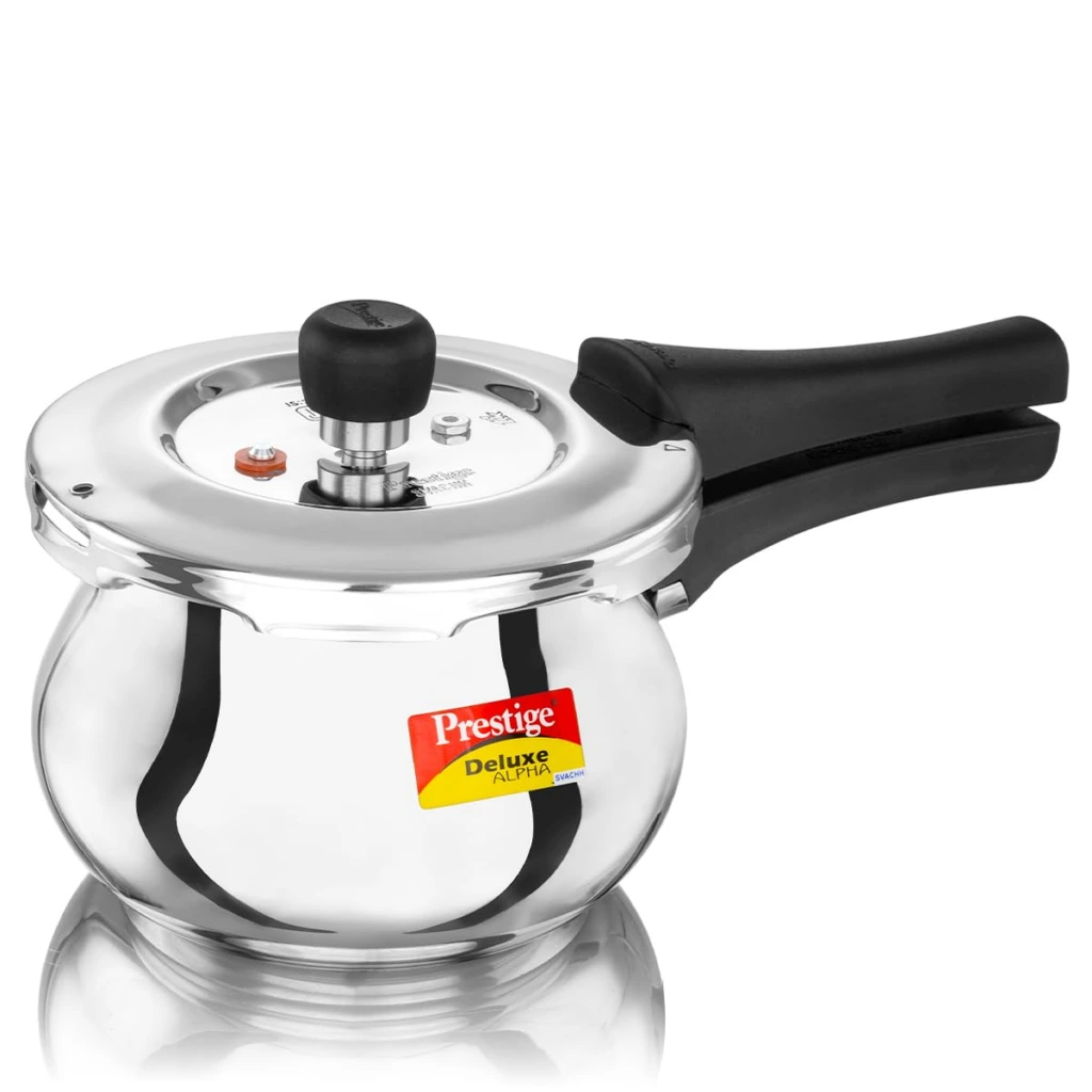 Prestige Deluxe Alpha Svachh Stainless Steel Handi Pressure Cooker 2 L