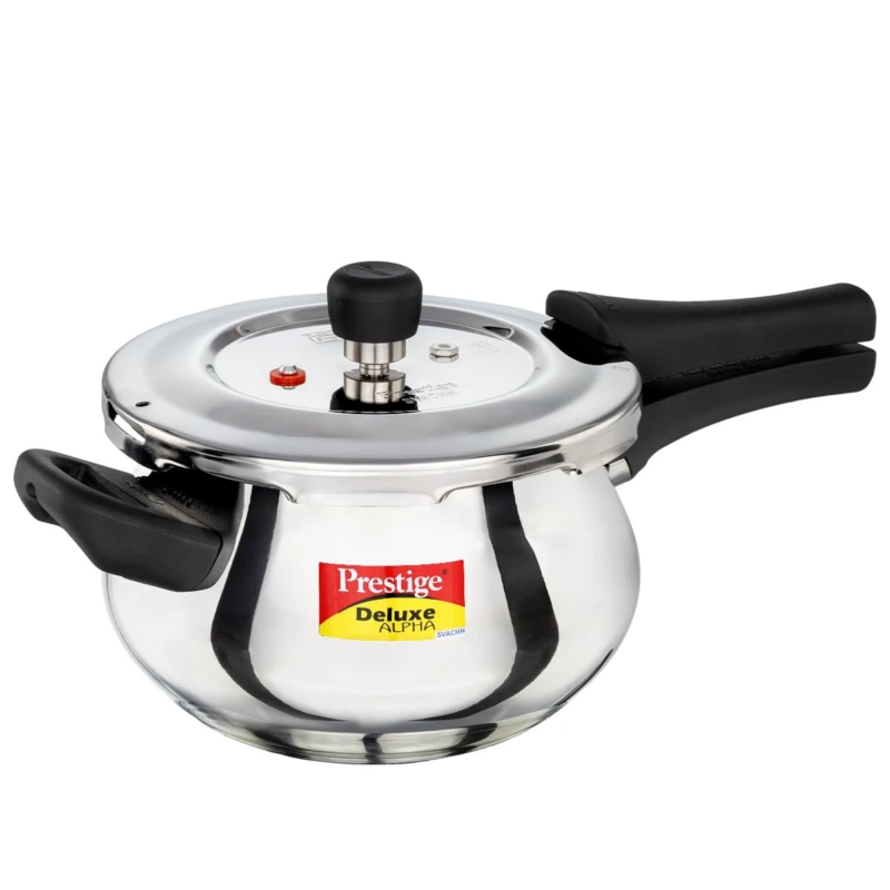 Prestige Deluxe Alpha Svachh Stainless Steel Handi Pressure Cooker 3 L