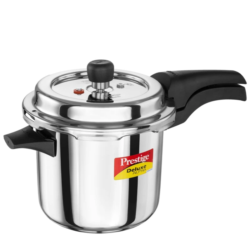 Prestige Deluxe Alpha Svachh Stainless Steel Pressure Cooker 3.5 L