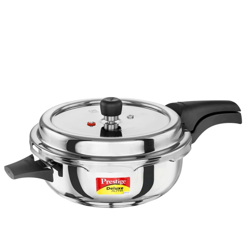 Prestige Deluxe Alpha Svachh Stainless Steel Pressure Cooker 4 L