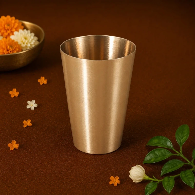 Kansyam Butter Milk Kansa Bronze Glass 280 ML - view 3