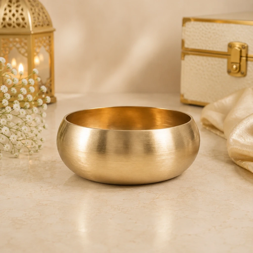 Kansyam Curve Kansa Bronze Bowl - view 2