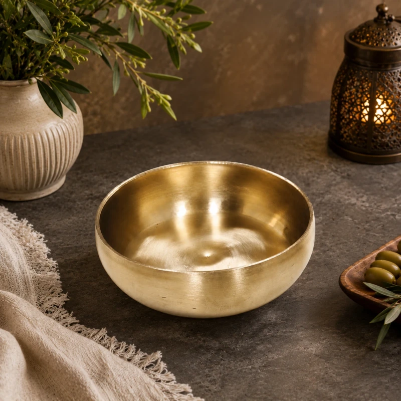 Kansyam Curve Kansa Bronze Halva Plate 250 ML - view 4