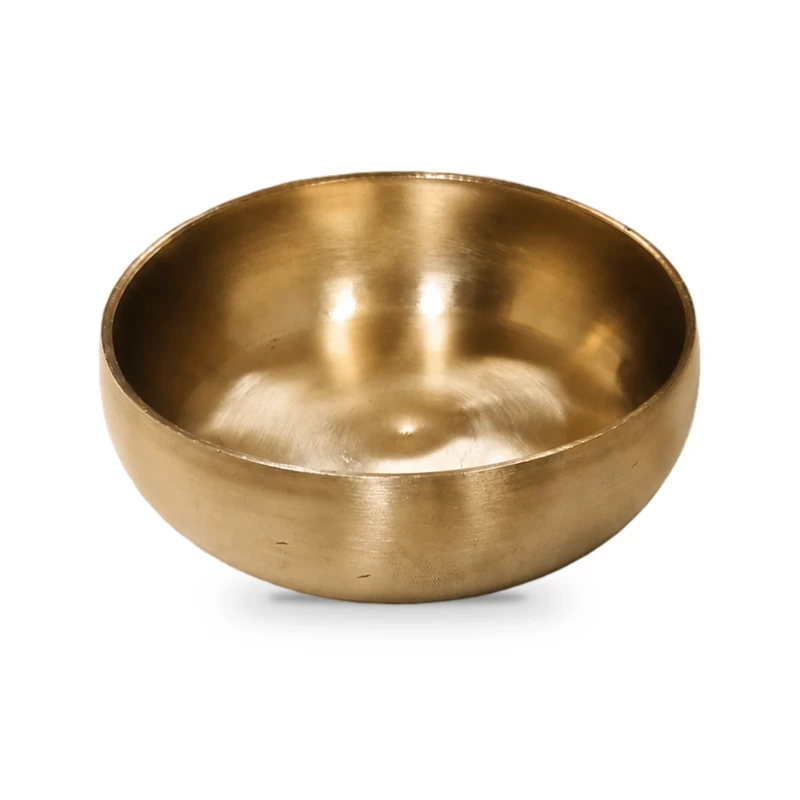 Kansyam Curve Kansa Bronze Halva Plate 250 ML