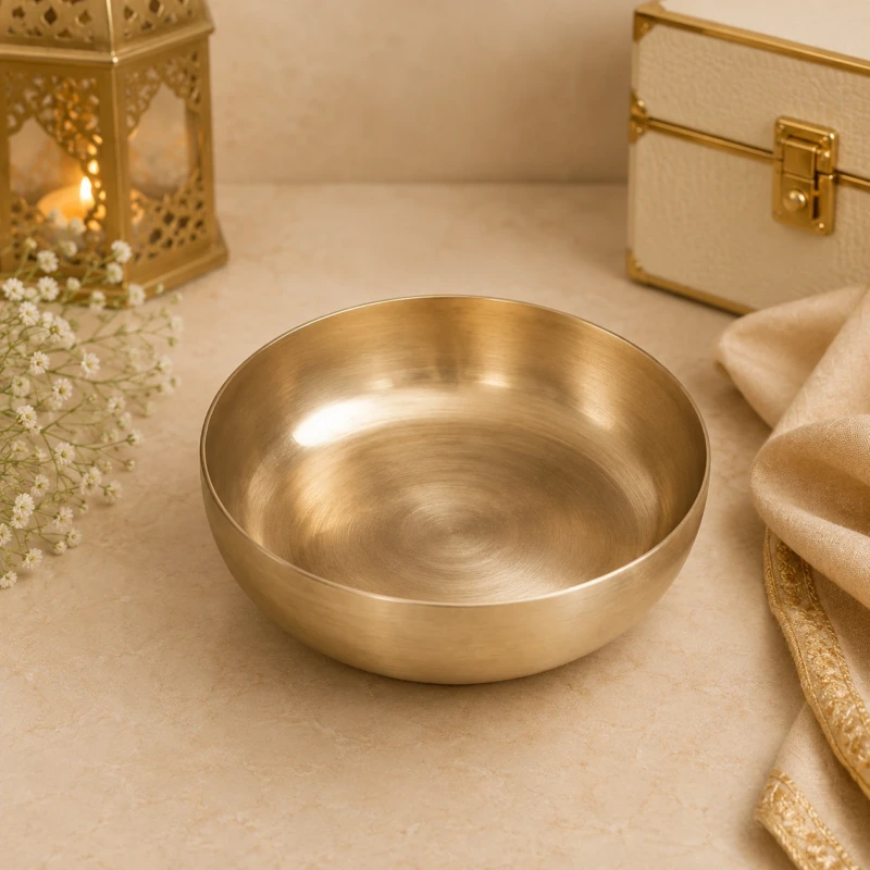 Kansyam Lotus Kansa Bronze Halva Plate 200 ML - view 3