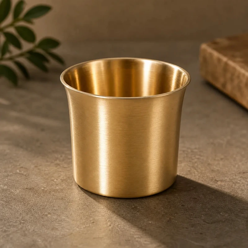 Kansyam Panch Patra Kansa Bronze Glass 150 ML - view 2